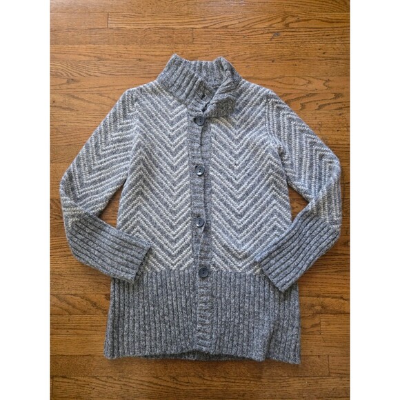 Maryline Made in Italy Wool Blend Button Front Cardigan Women's Medium - Picture 1 of 6